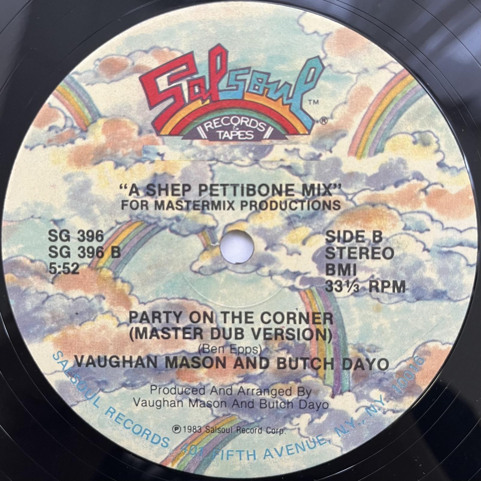 画像2: VAUGHAN MASON & BUTCH DAYO / PARTY ON THE CORNER