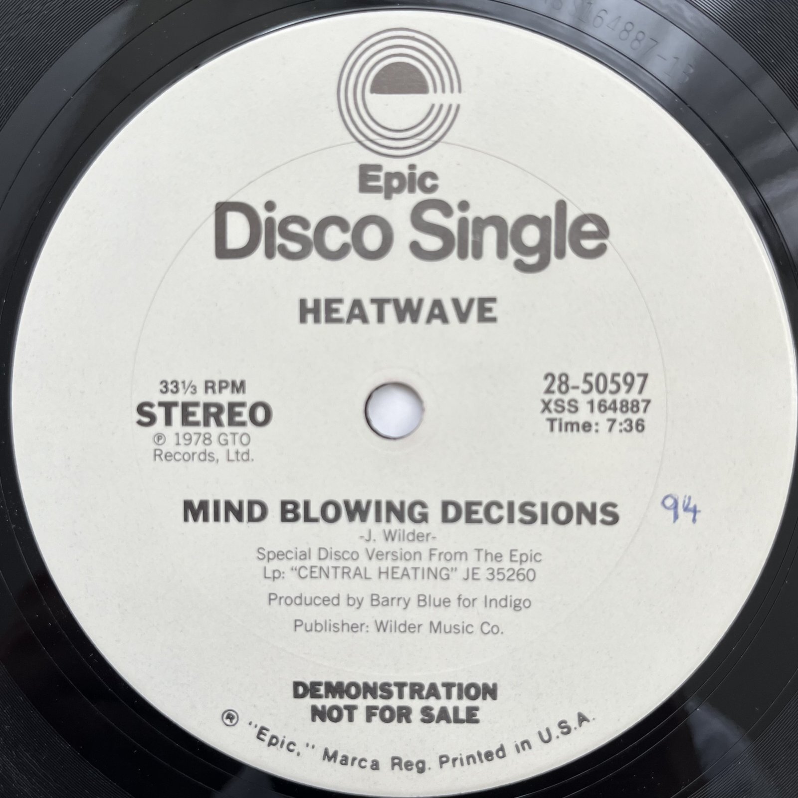 画像1: HEATWAVE / MIND BLOWING DECISIONS - AIN'T NO HALF STEPPIN'