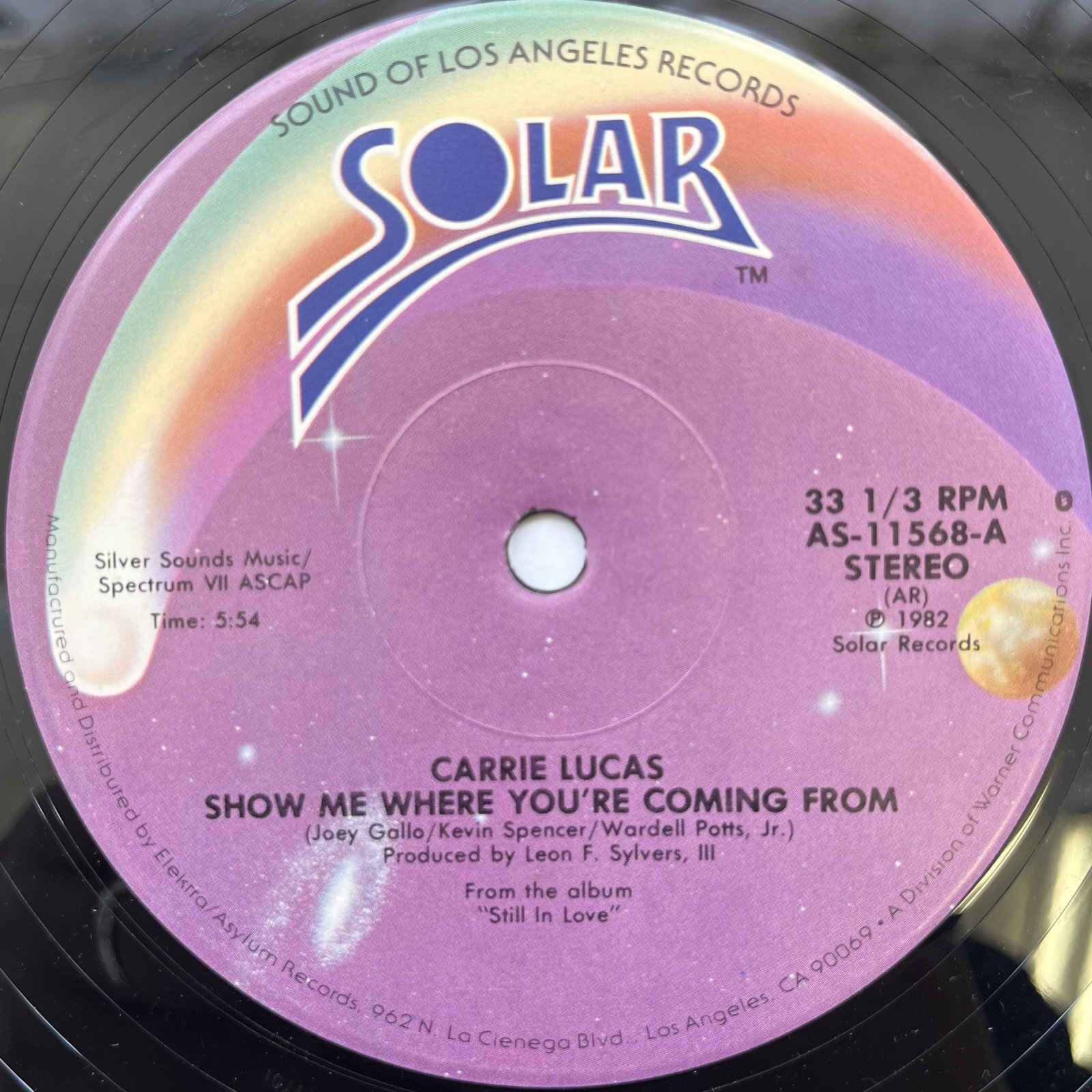 画像1: CARRIE LUCAS / SHOW ME WHERE YOU'RE COMING FROM