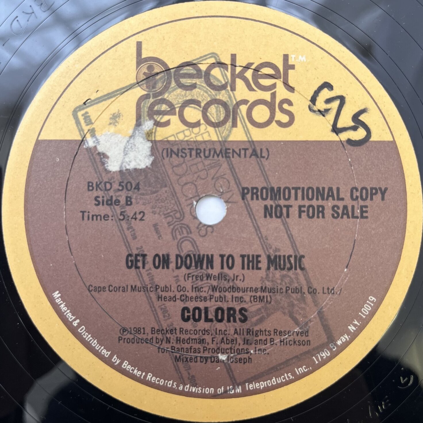 画像2: COLORS / GET ON DOWN TO THE MUSIC