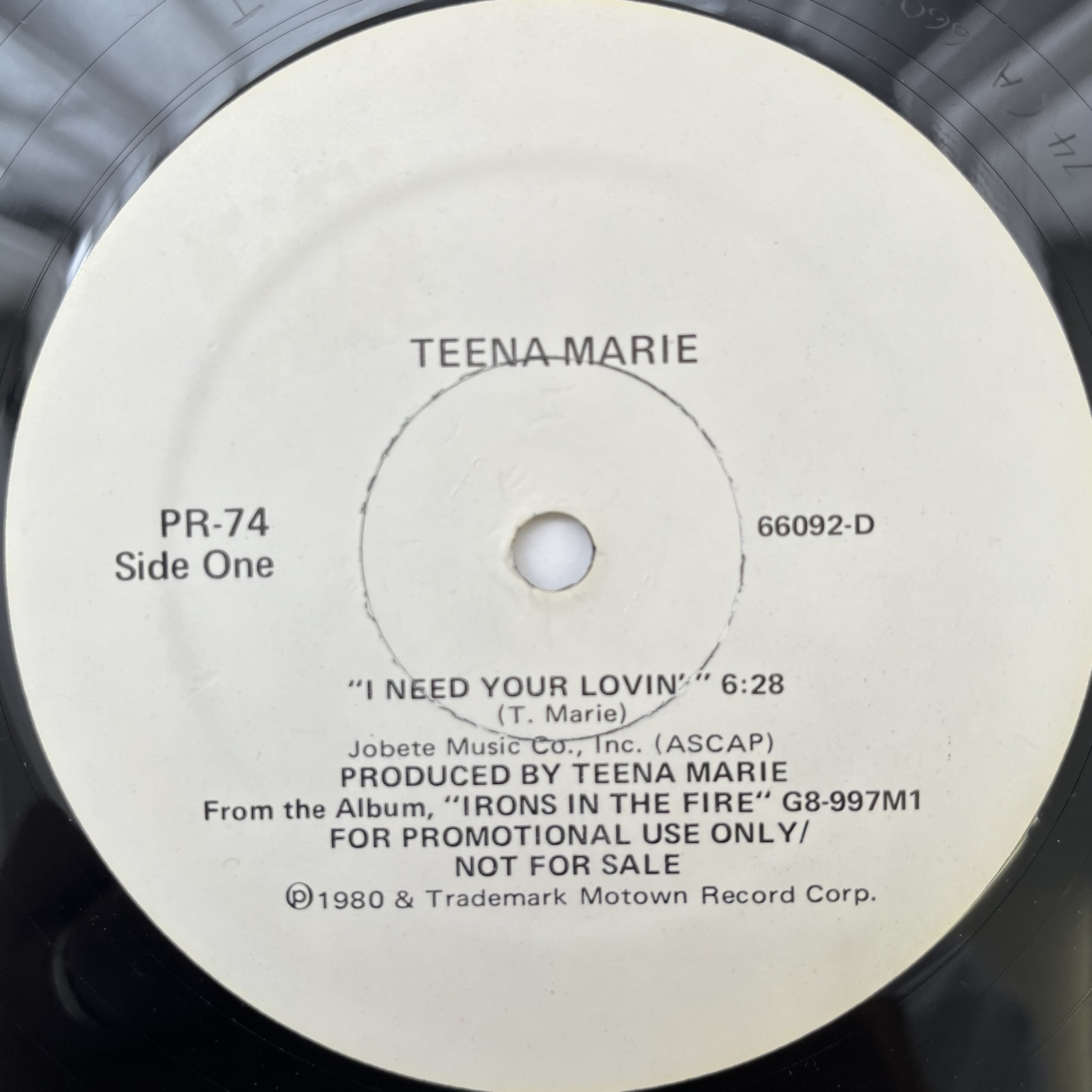 画像1: TEENA MARIE / I NEED YOUR LOVIN' - HIGH INERGY / MAKE ME YOURS