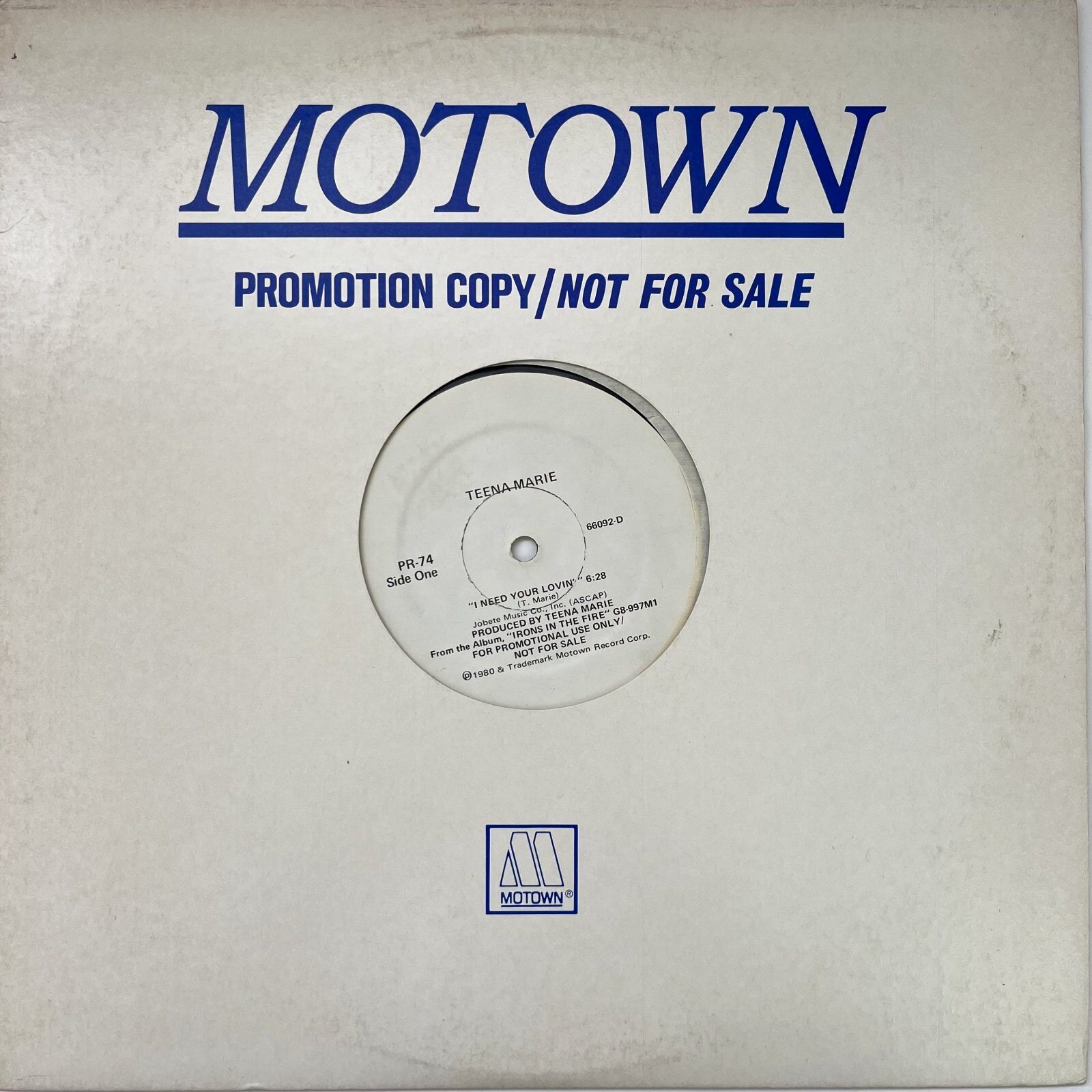画像3: TEENA MARIE / I NEED YOUR LOVIN' - HIGH INERGY / MAKE ME YOURS