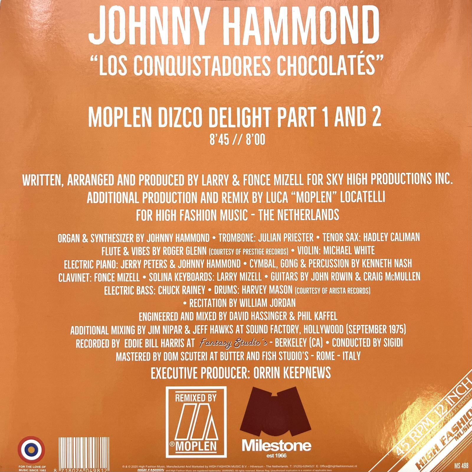 画像2: JOHNNY HAMMOND / LOS CONQUISTADORES CHOCOLATÉS (MOPLEN REMIXES)