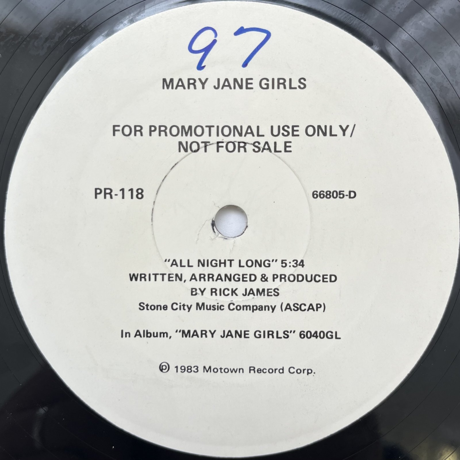 画像1: MARY JANE GIRLS / ALL NIGHT LONG