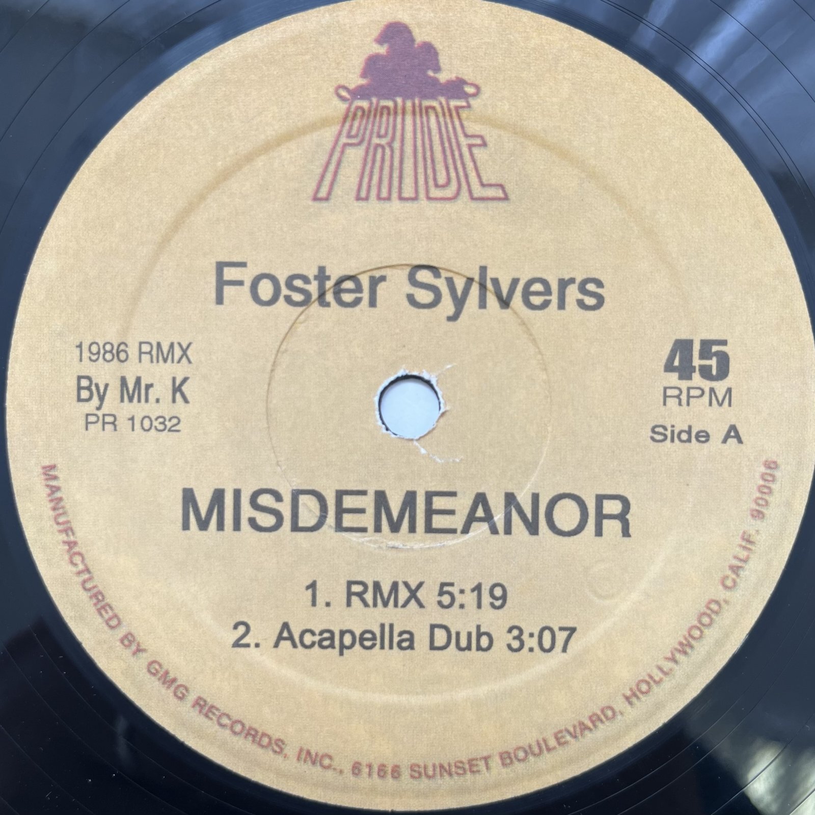 画像1: FOSTER SYLVERS / MISDEMEANOR（MR.K EDIT）