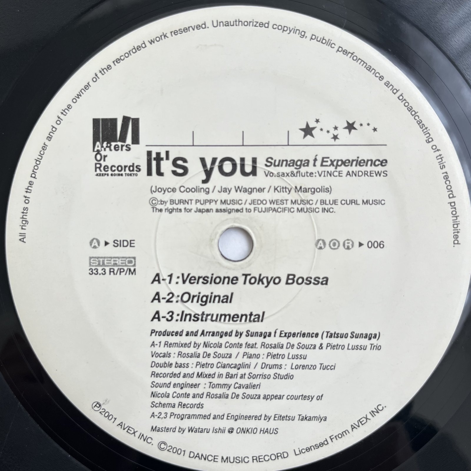 画像2: SUNAGA 'T EXPERIENCE / IT'S YOU