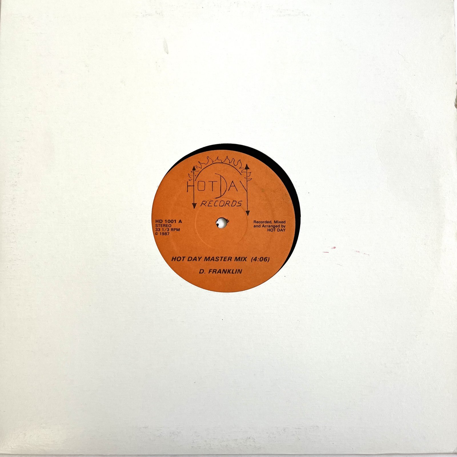 画像3: HOT DAY (D.FRANKLIN) - SUPER KIDS / HOT DAY MASTER MIX