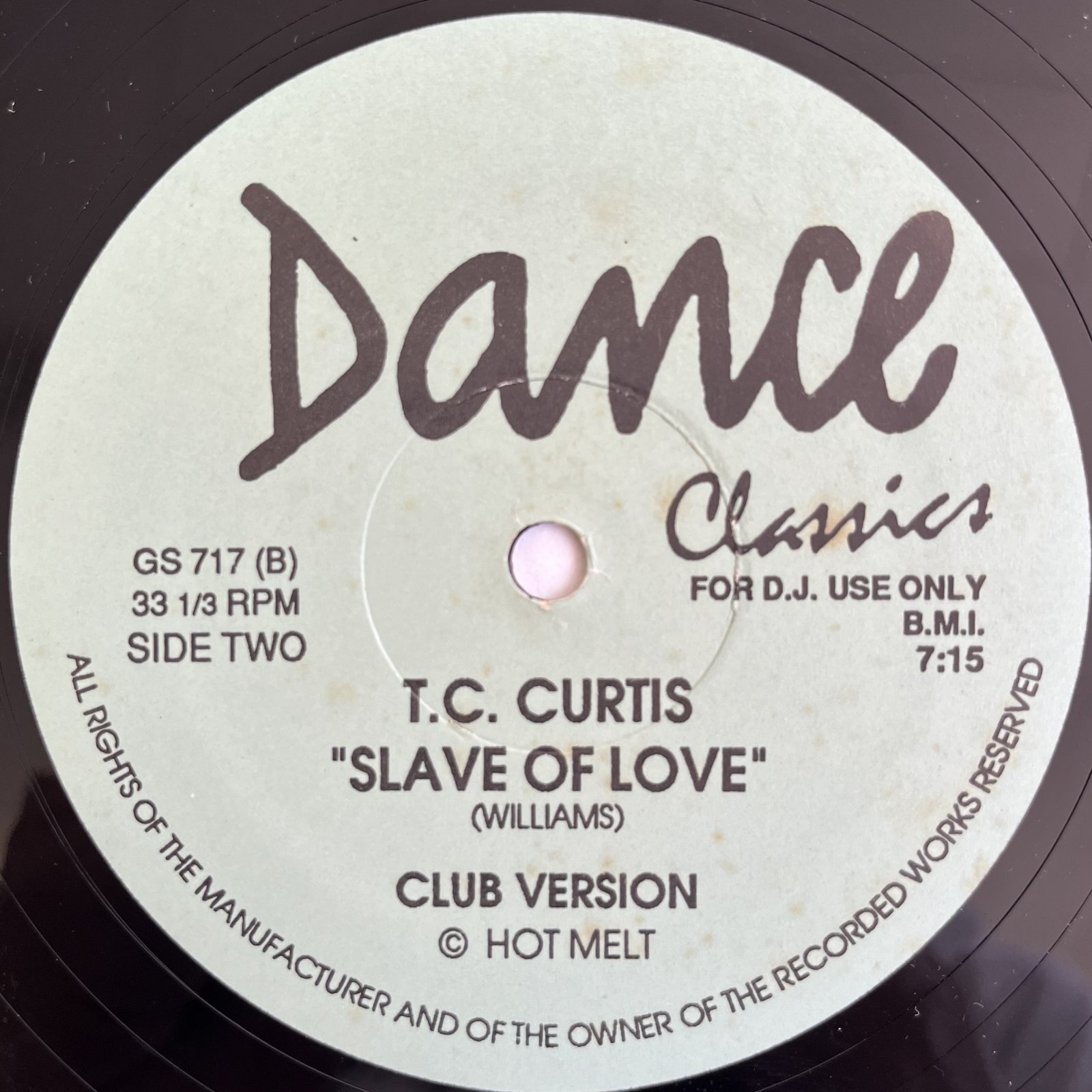 画像2: GLASS / GET UP - T.C. CURTIS / SLAVE OF LOVE