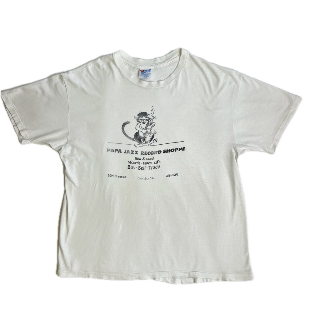 画像1: VINTAGE T-shirt "PAPA JAZZ RECORDS SHOPPE"