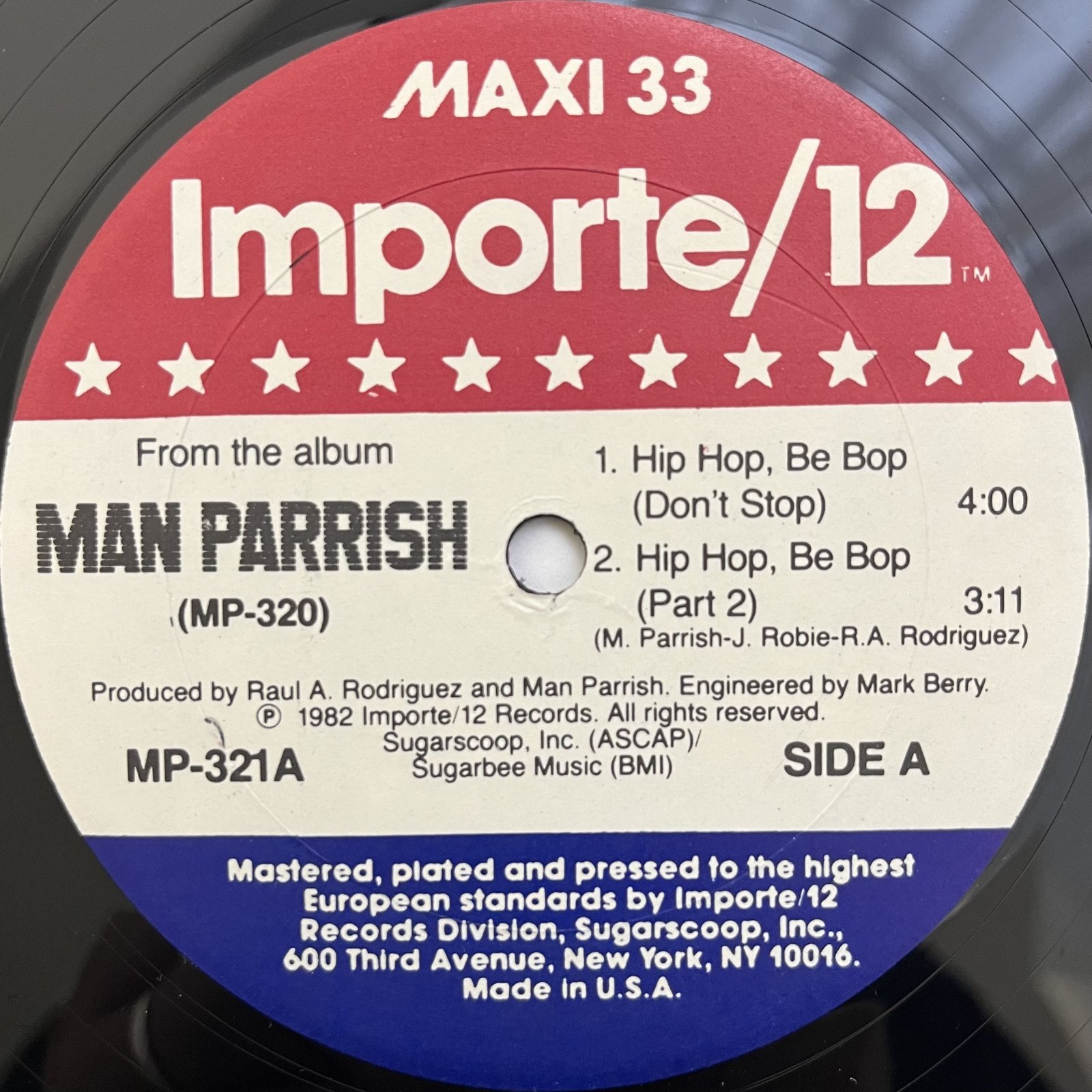 MAN PARRISH / HIP HOP BE BOP! (DON'T STOP!) - BIG DIVISION