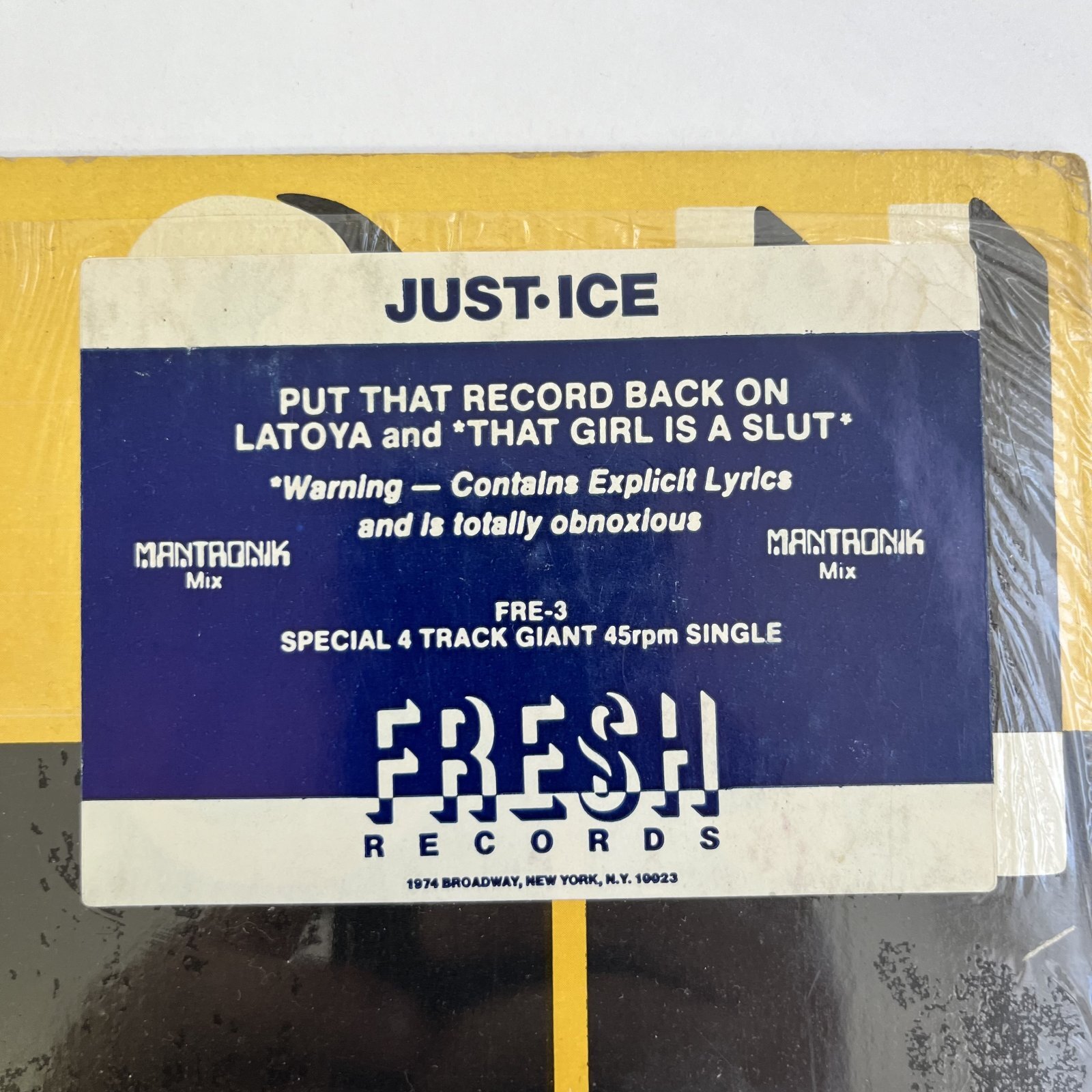 JUST-ICE / PUT THAT RECORD BACK ON - LATOYA - BIG DIVISION