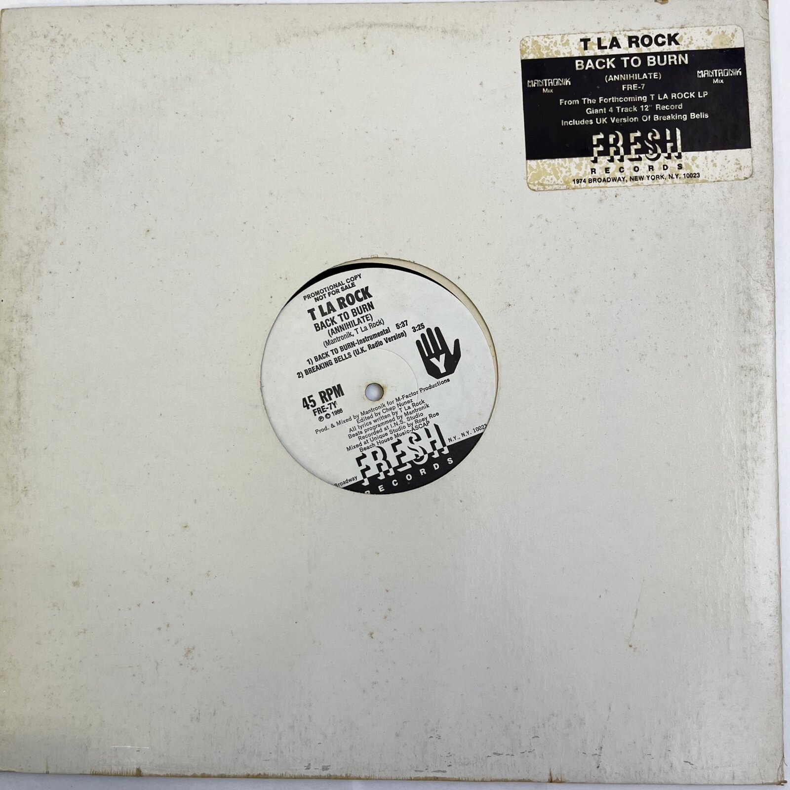 画像1: T LA ROCK / BACK TO BURN