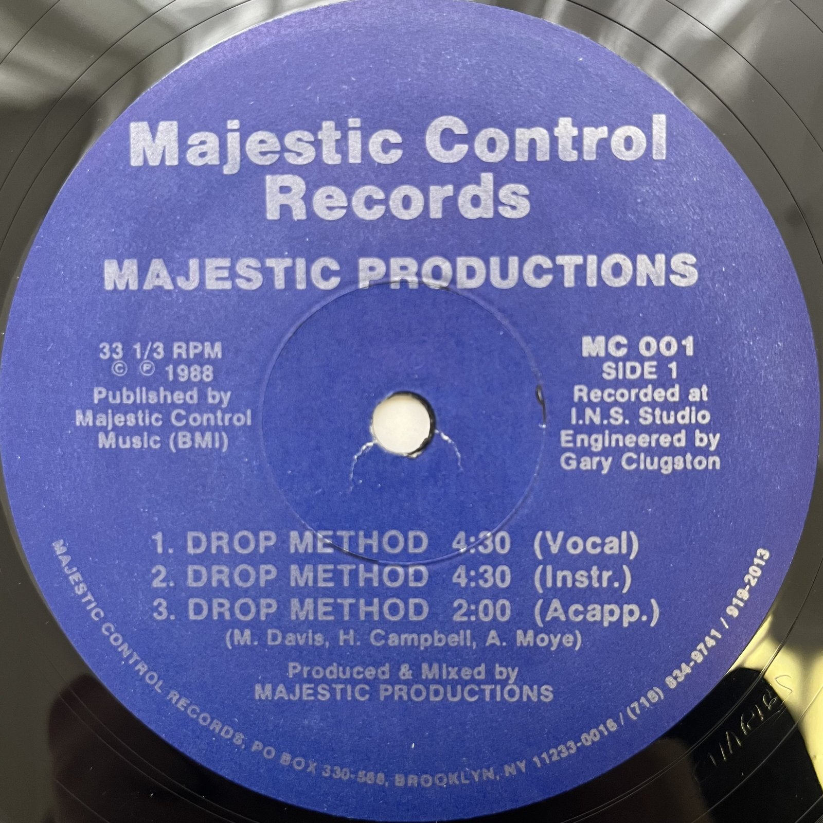 画像1: MAJESTIC PRODUCTIONS / DROP METHOD - MAJESTIC CONTROL'S MUSIC