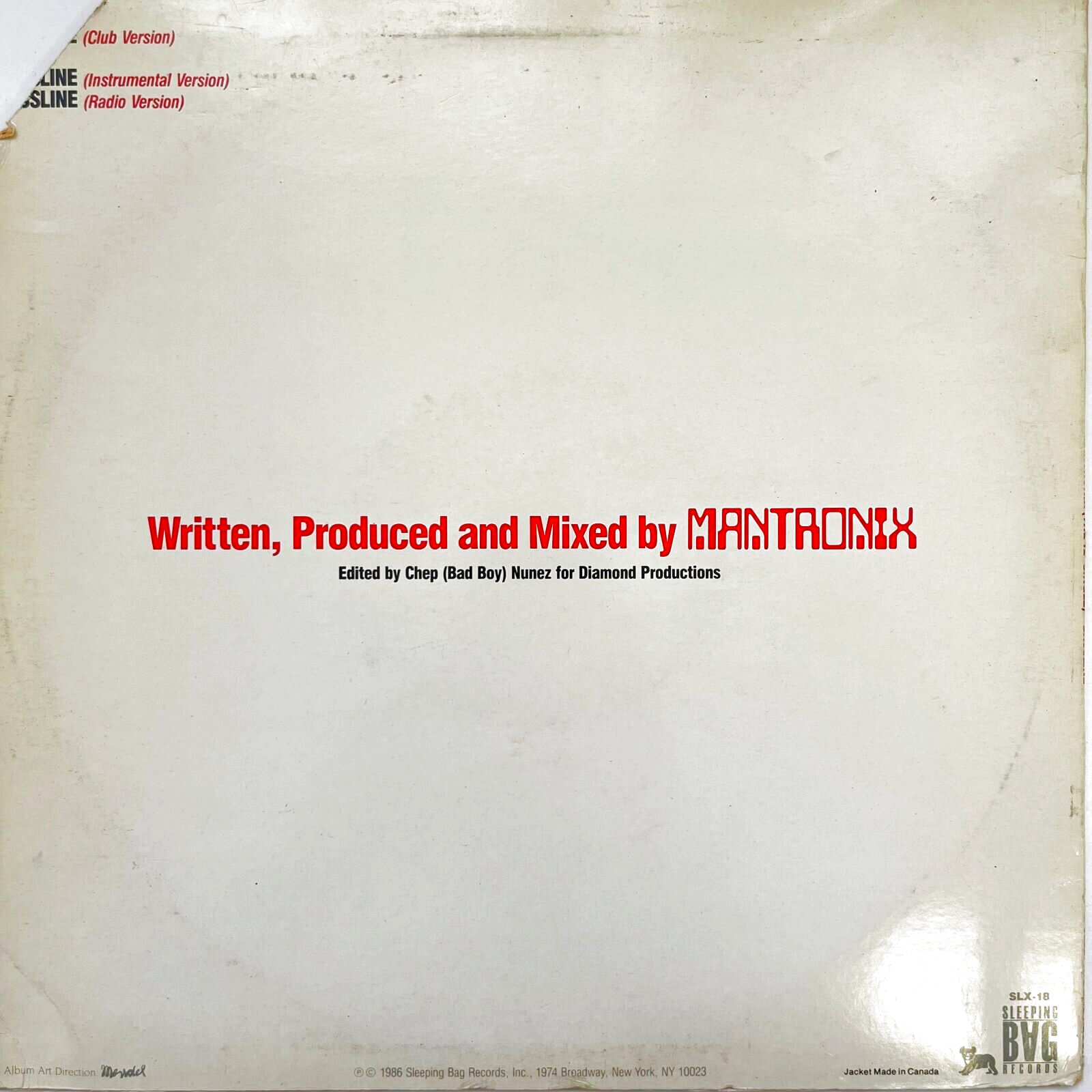 画像2: MANTRONIX / BASSLINE