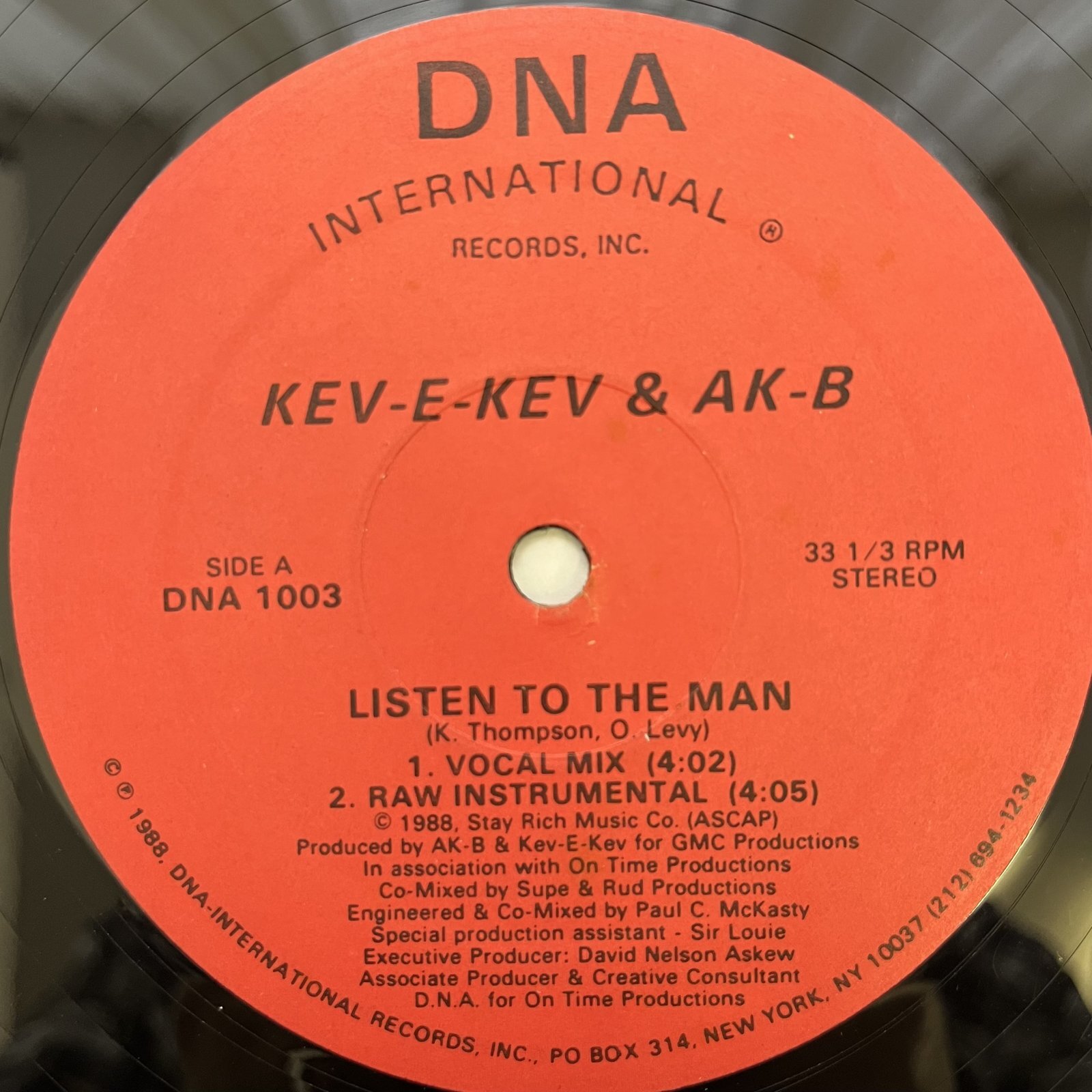 画像1:  KEV-E-KEV & AK-B  / LISTEN TO THE MAN