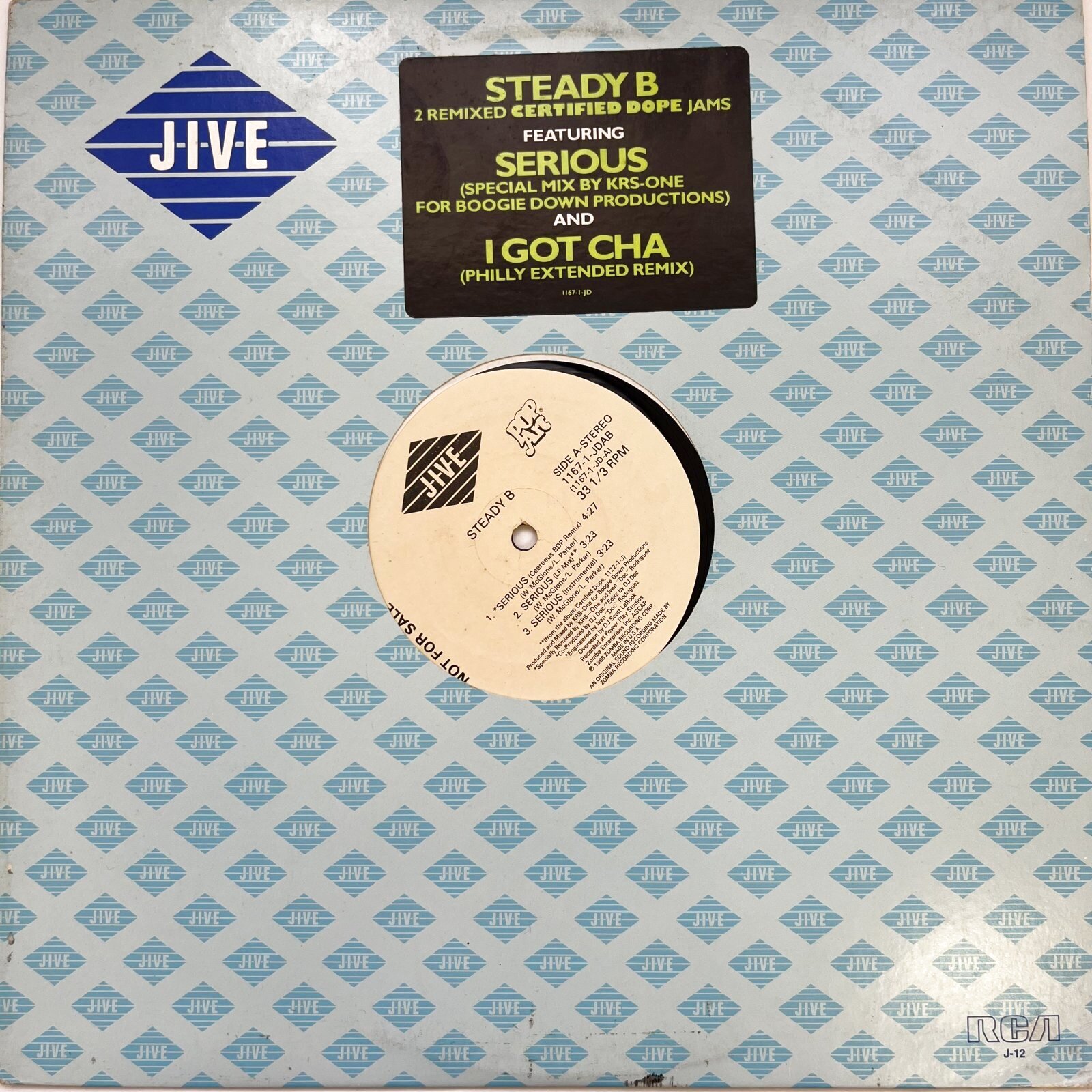 画像1: STEADY B / SERIOUS (CEEREEUS BDP REMIX)