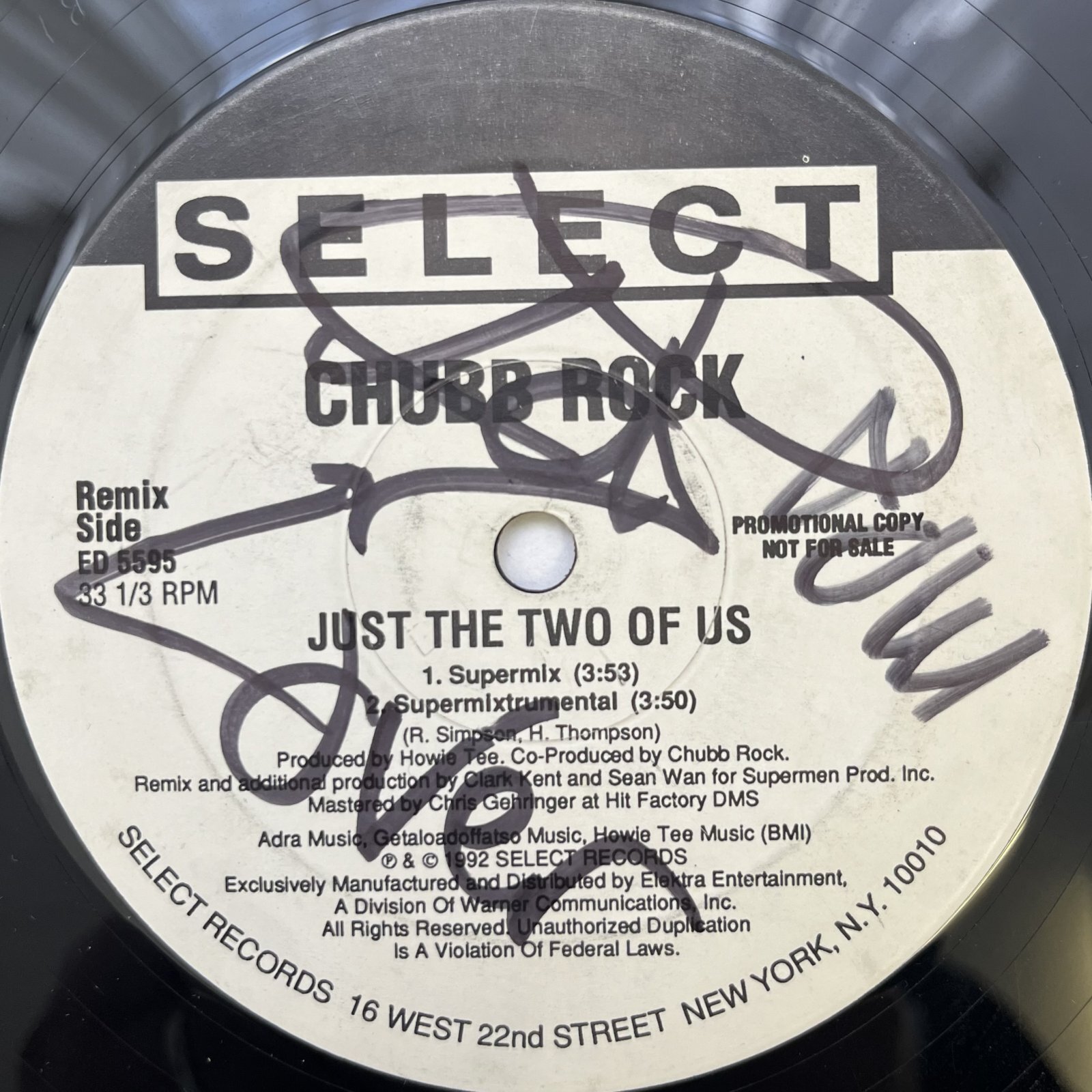 画像3: CHUBB ROCK / JUST TWO OF US (SPECAL REMIXES BY D.J. CLARK KENT)