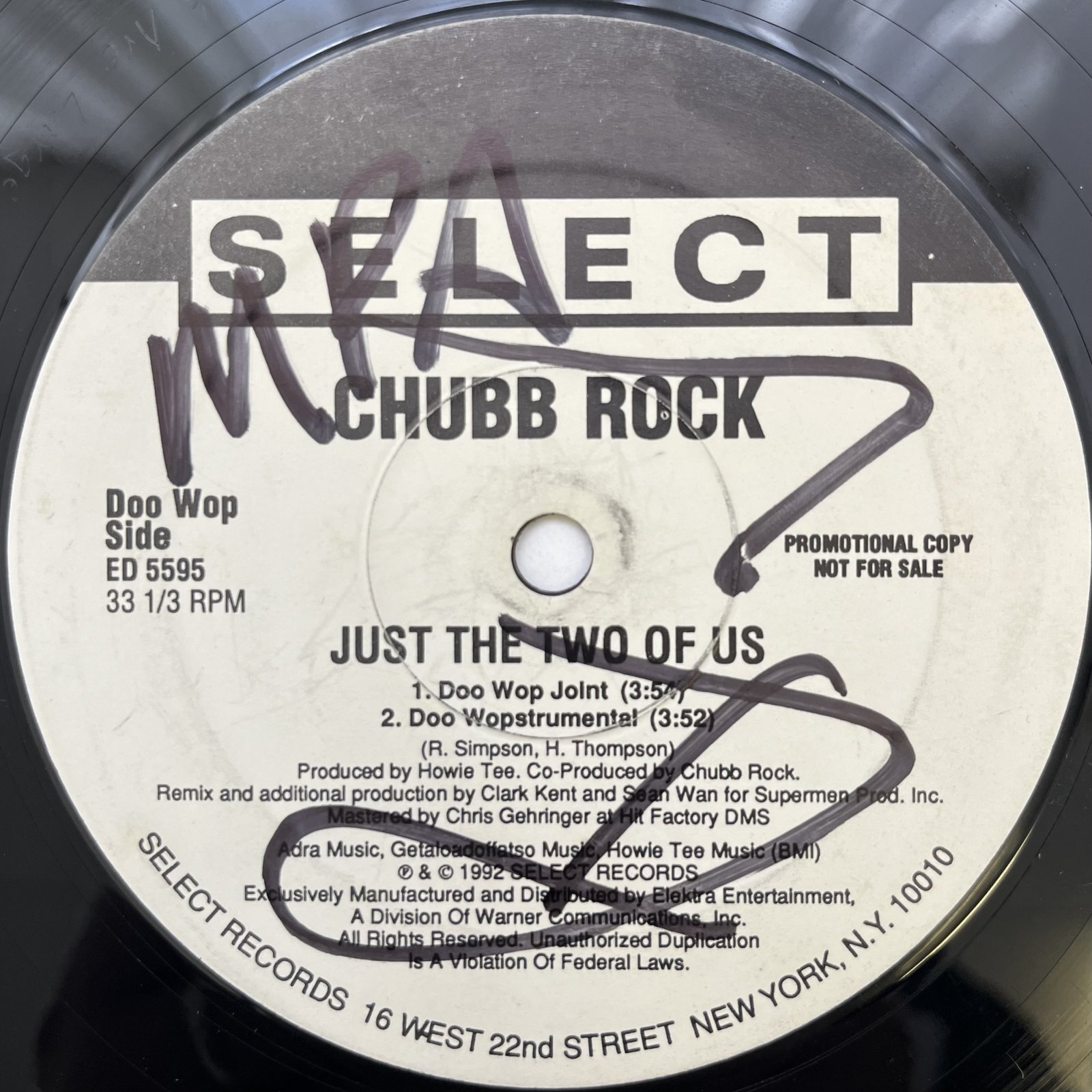 画像4: CHUBB ROCK / JUST TWO OF US (SPECAL REMIXES BY D.J. CLARK KENT)