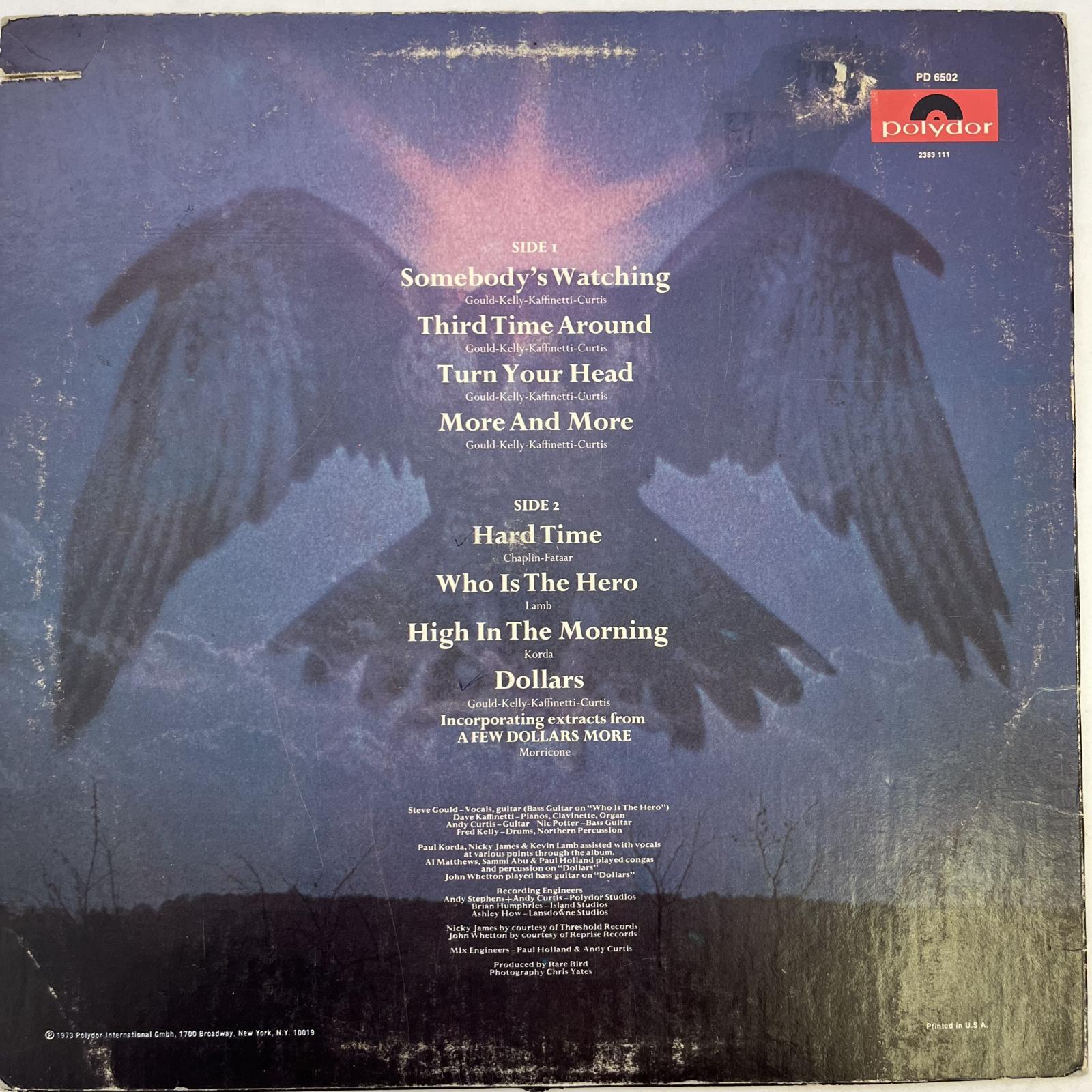 画像2: RARE BIRD / SOMEBODY'S WATCHING