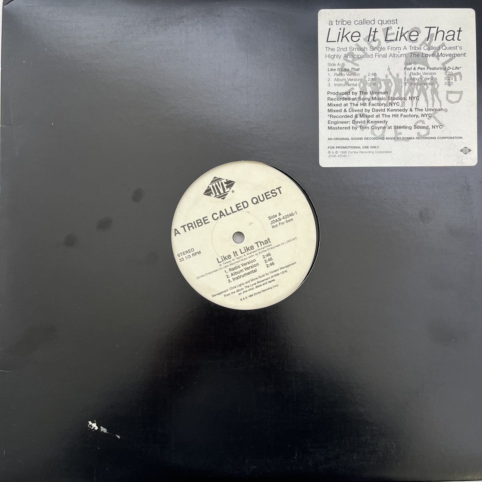 画像1: A TRIBE CALLED QUEST / LIKE IT LIKE THAT