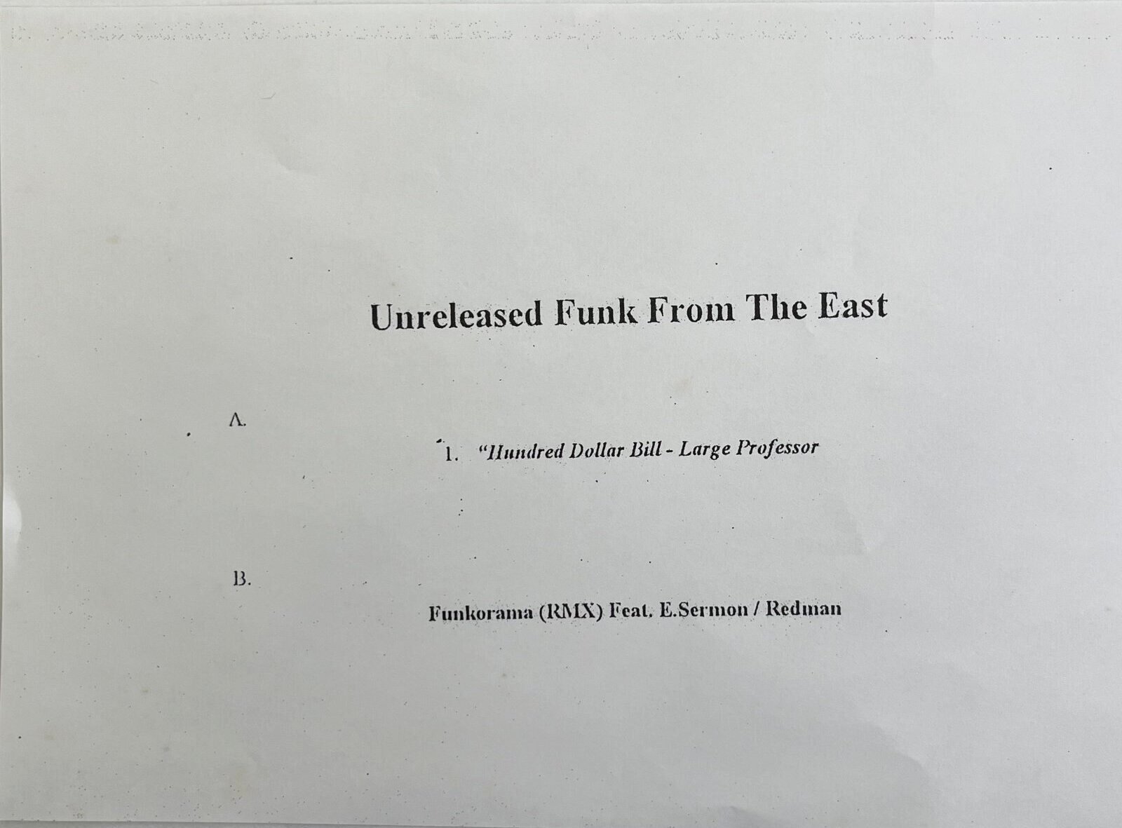 画像5: LARGE PROFESSOR / HUNDRED DOLLAR BILL - REDMAN / FUNKORAMA