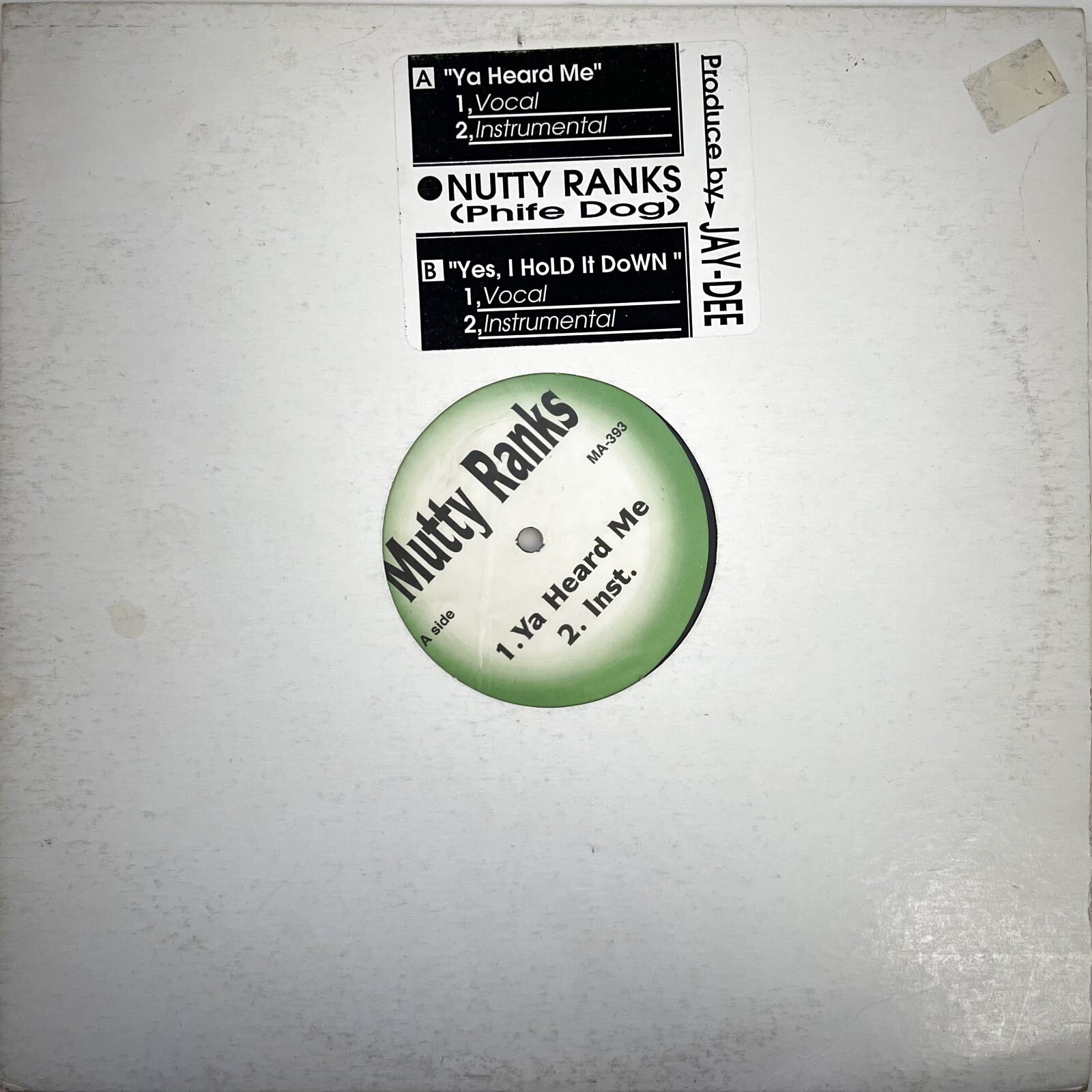 画像1: MUTTY RANKS (PHIFE DOG) / YA HEARD ME - YES, I HOLD IT DOWN