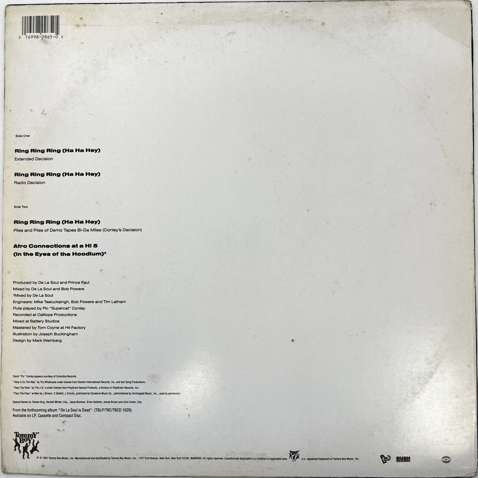 画像2: DE LA SOUL / RING RING RING(HA HA HEY)