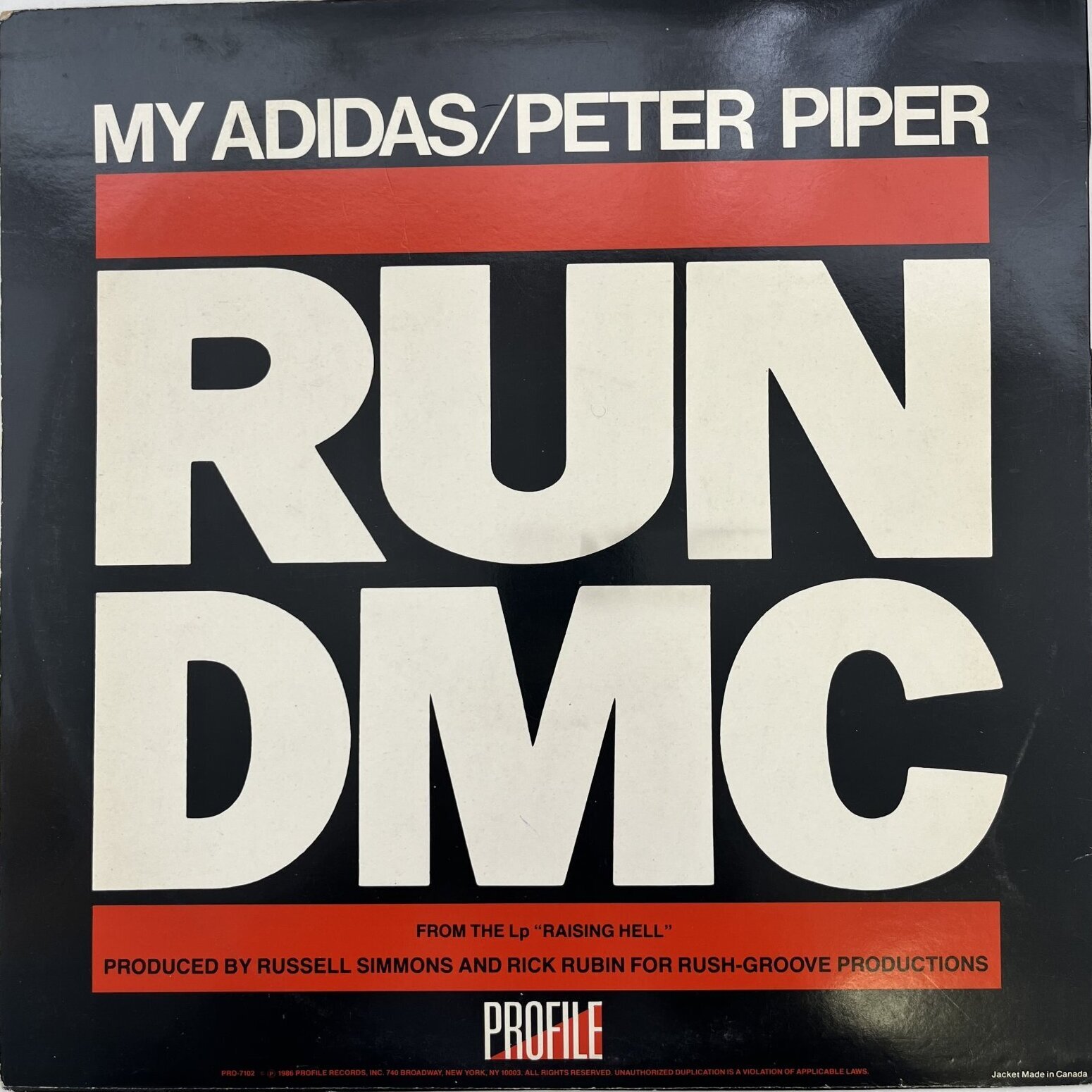 画像2: RUN DMC / MY ADIDAS - PETER PIPER