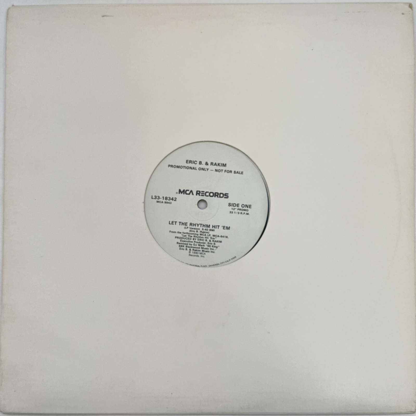 画像3: ERIC. B & RAKIM / LET THE RHYME HIT 'EM