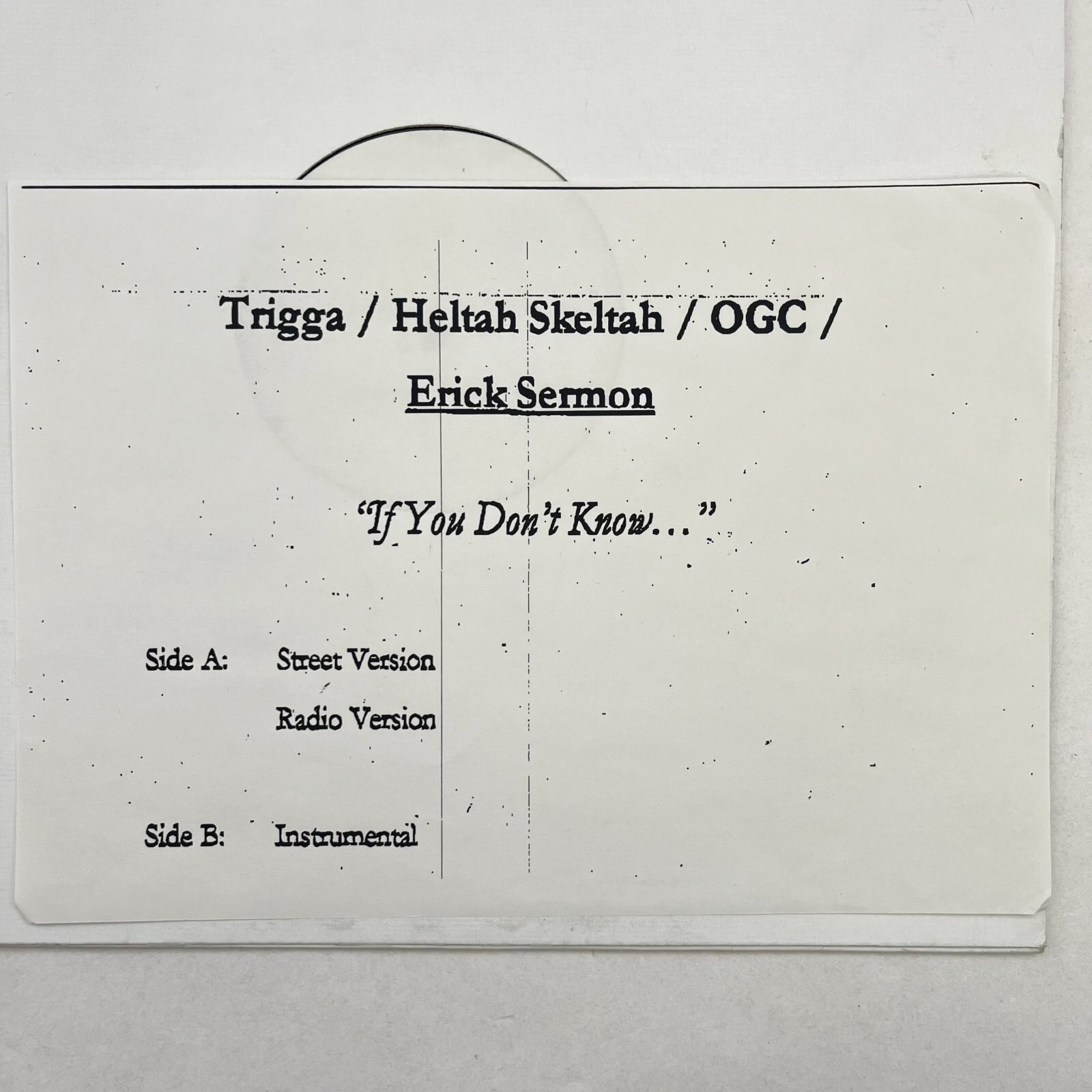 画像2: TRIGGA , HELTAH SKELTAH , OGC , ERICK SERMON / IF YOU DON'T KNOW
