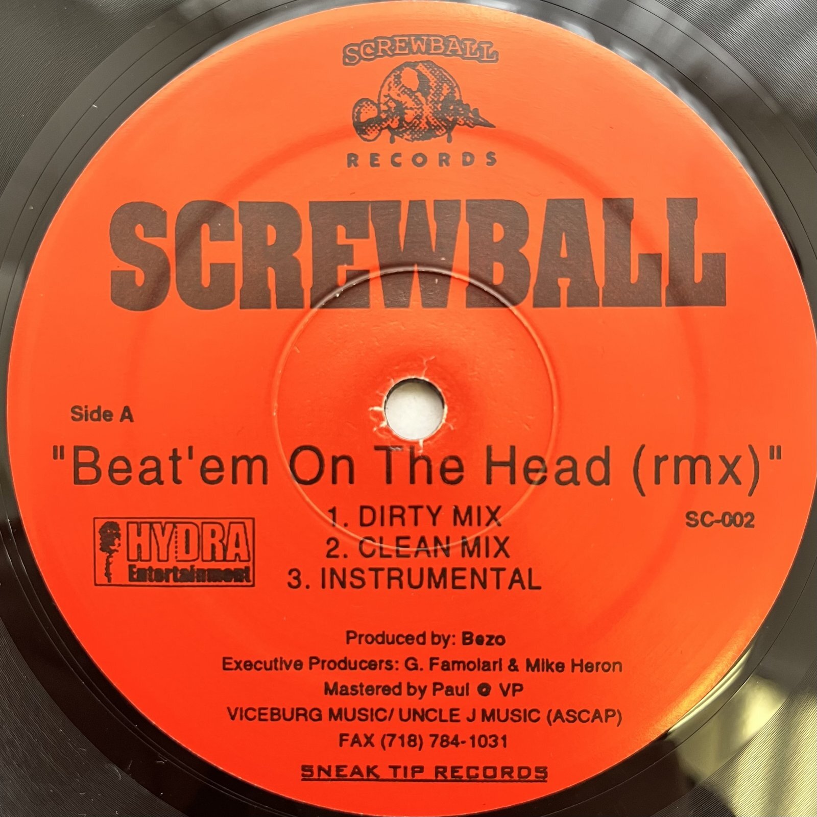 画像2: SCREWBALL / BEAT'EM IN THE HEAD (RMX)