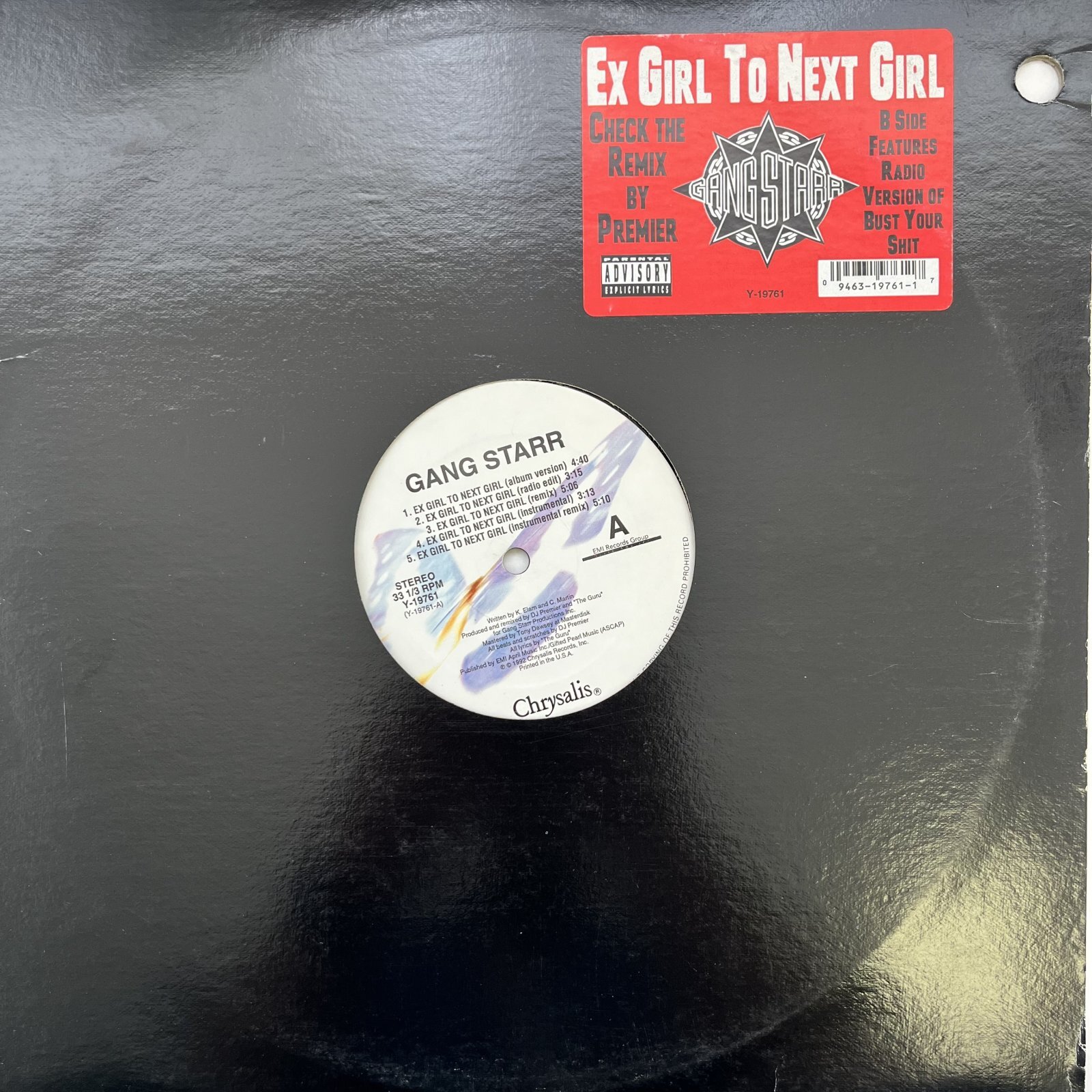 画像1: GANG STARR / EX GIRL TO NEXT GIRL - B.Y.S.