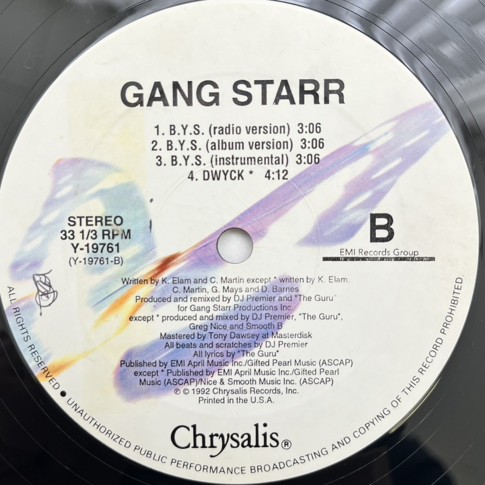 画像3: GANG STARR / EX GIRL TO NEXT GIRL - B.Y.S.