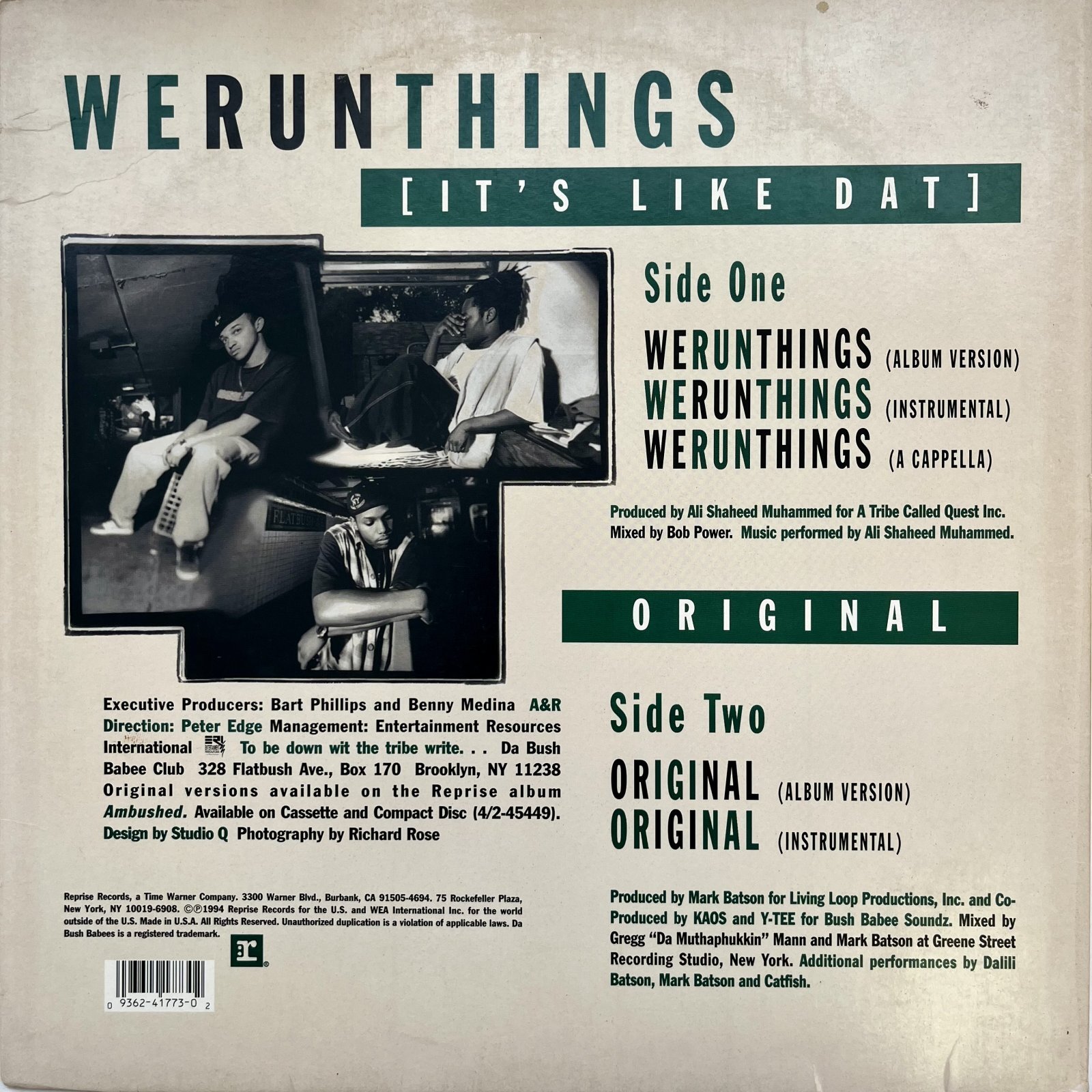 画像2: DA BUSH-BABEES / WE RUN THINGS