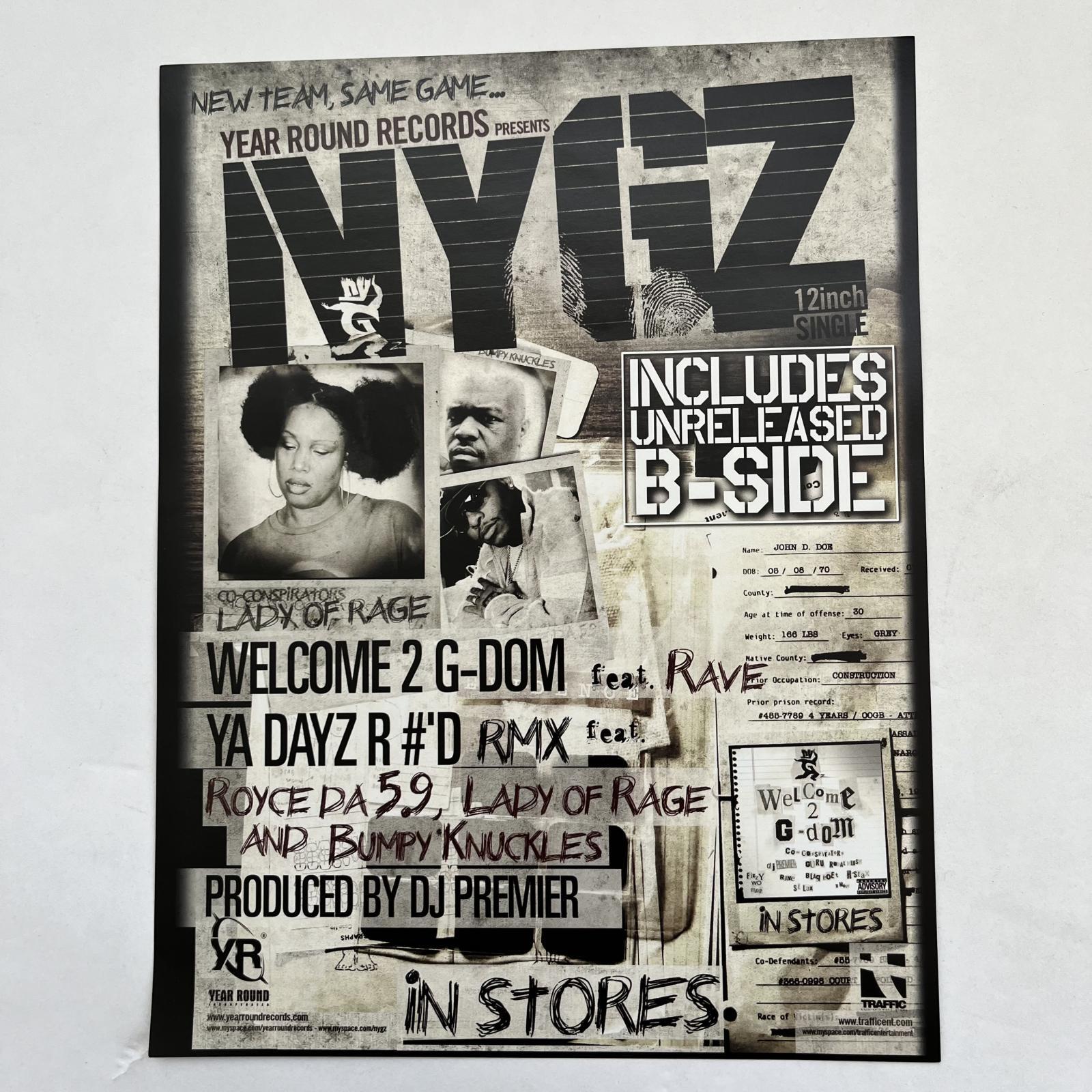 画像4: NYG'Z / WELCOME 2 G-DOM - YA DAYZ R 5'D RMX