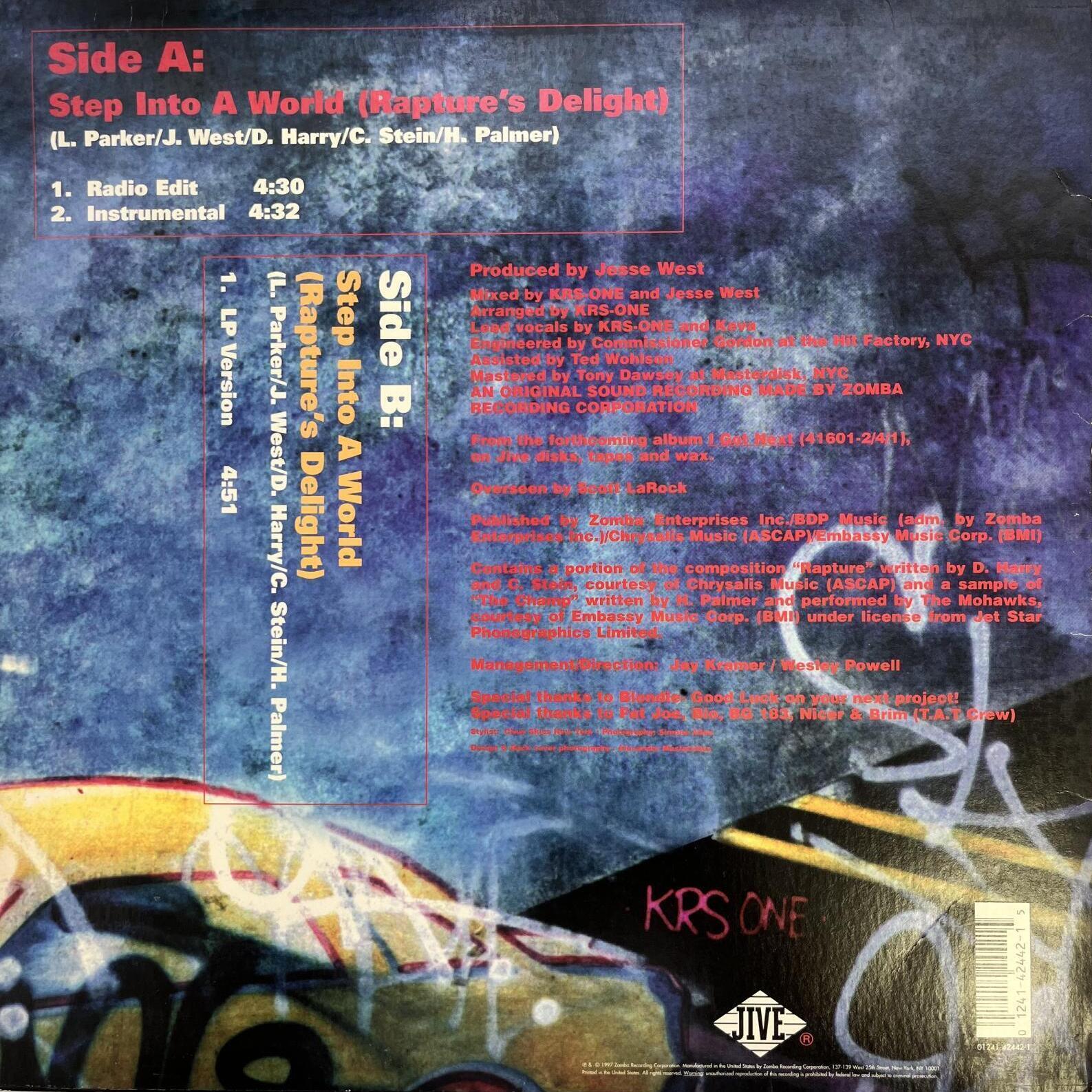 画像2: KRS-ONE / STEP INTO THE WORLD (RAPTURE'S DELIGHT)