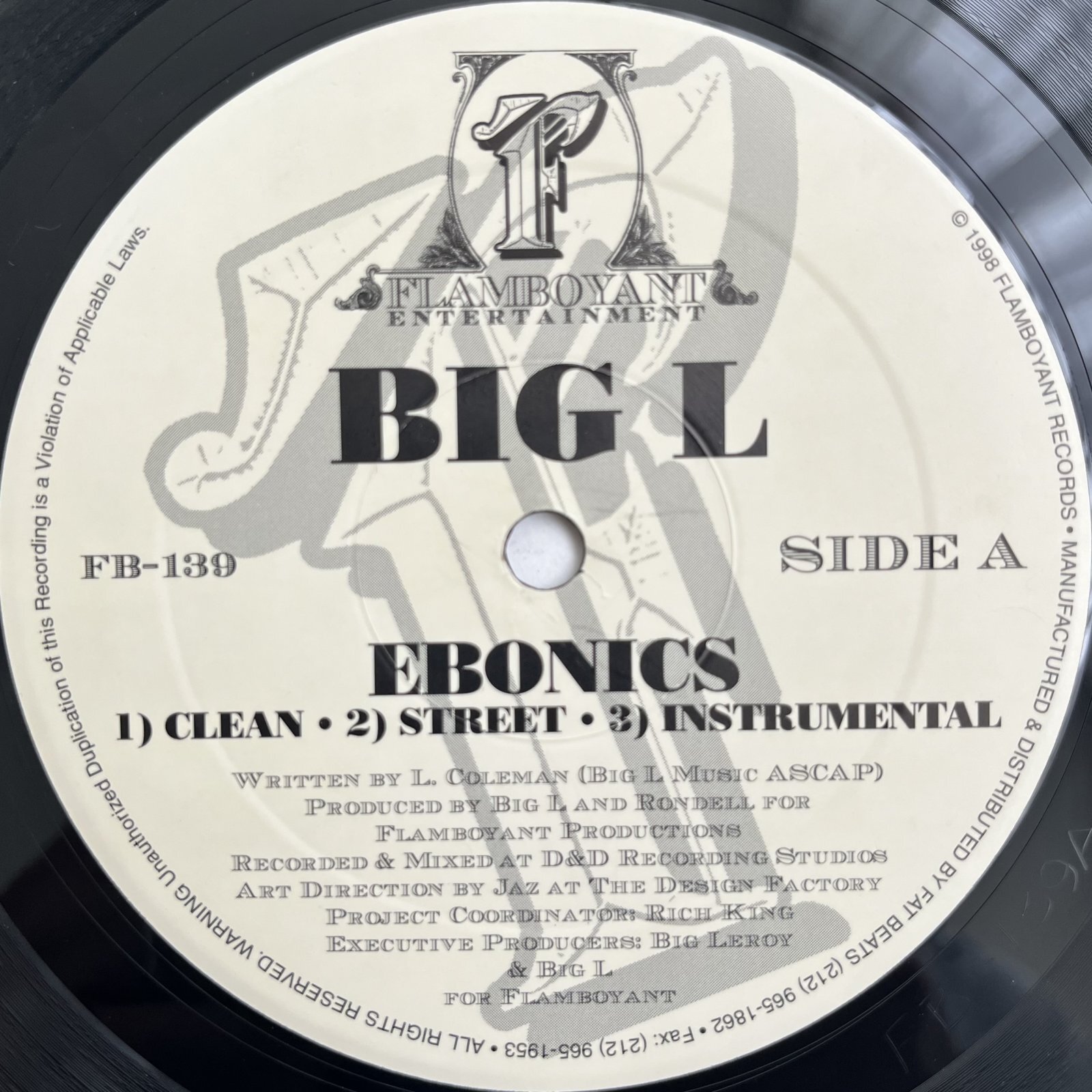 画像3: BIG L / EBONICS - SIZE 'EM UP