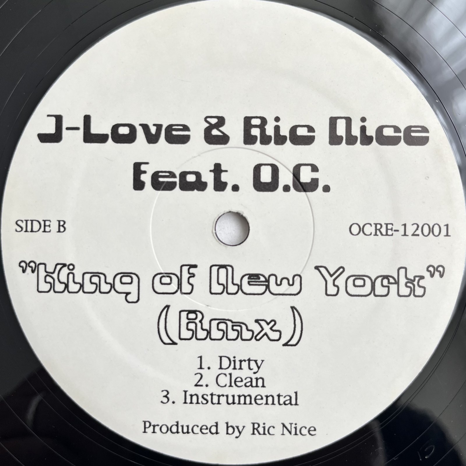 画像2: J-LOVE & RIC NICE feat. O.C. / KING OF NEW YORK