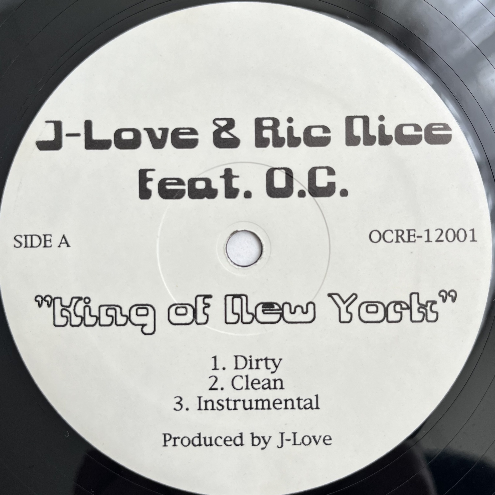 画像1: J-LOVE & RIC NICE feat. O.C. / KING OF NEW YORK
