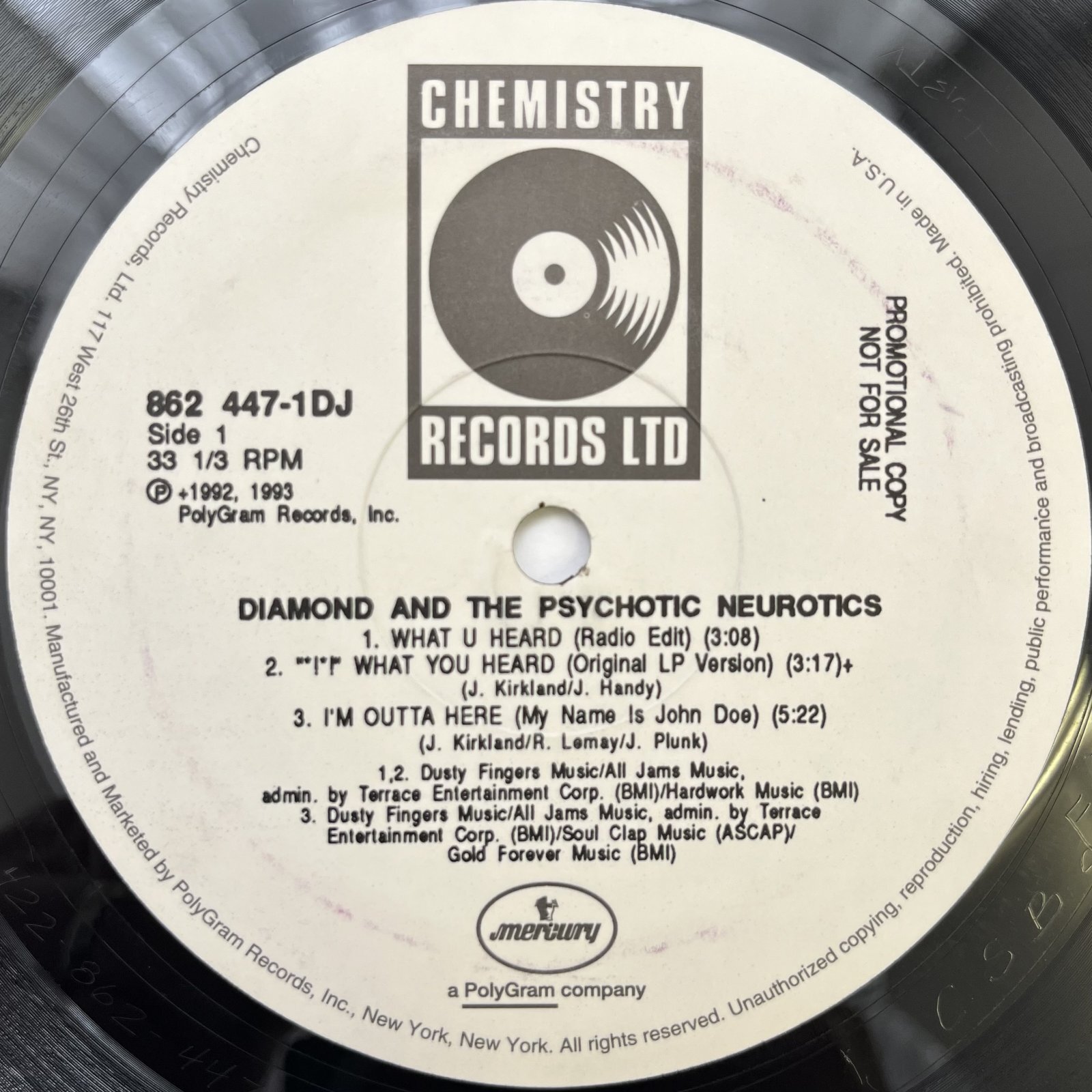 画像4: DIAMOND AND THE PSYCHOTIC NEUROTICS / WHAT U HEARD - I'M OUTTA HERE 