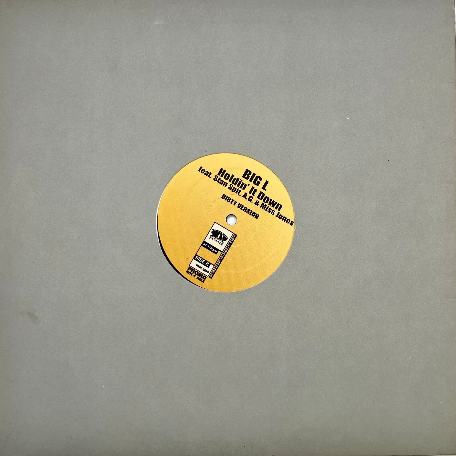 画像3: BIG L / HOLDIN' IT DOWN feat. STAN SPIT, A.G. & MISS JONES