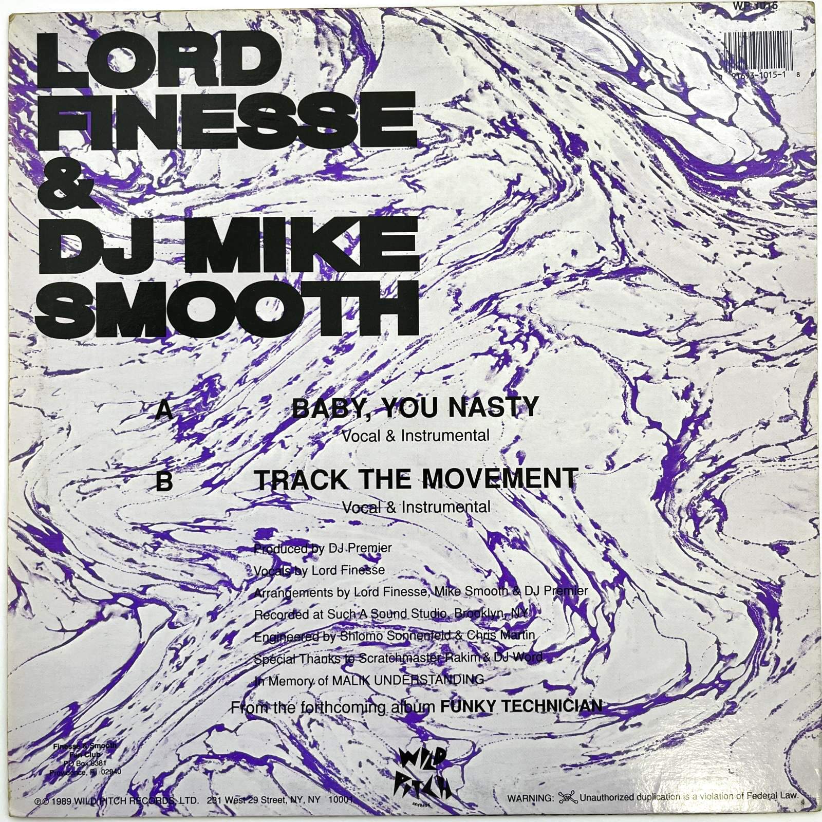 画像2: LORD FINESSE & DJ MIKE SMOOTH / BABY, YOU NASTY